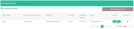 Figure 2.6: Create/Edit Contact Persons Table