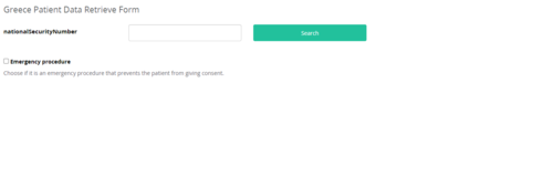 Figure 2.1: Select the Country of the Patient.