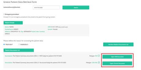 Figure 2.1: Retrieve Patient Summary List.