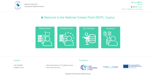 Figure 1.5: NCPeH Platform Home Page.