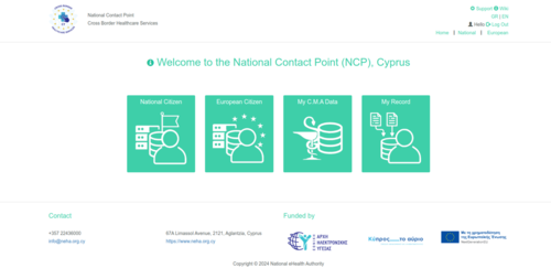 Figure 2.4: NCPeH Platform Home Page.