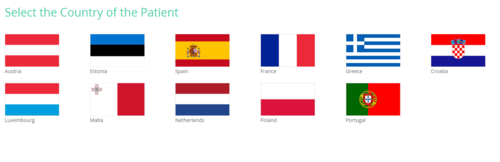 Figure 2.1: Select the Country of the Patient.